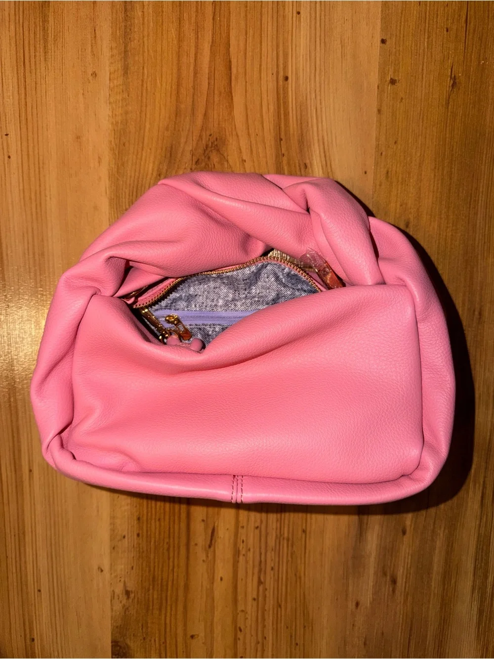 Soft Pink Knot-Top Women's Handbag
